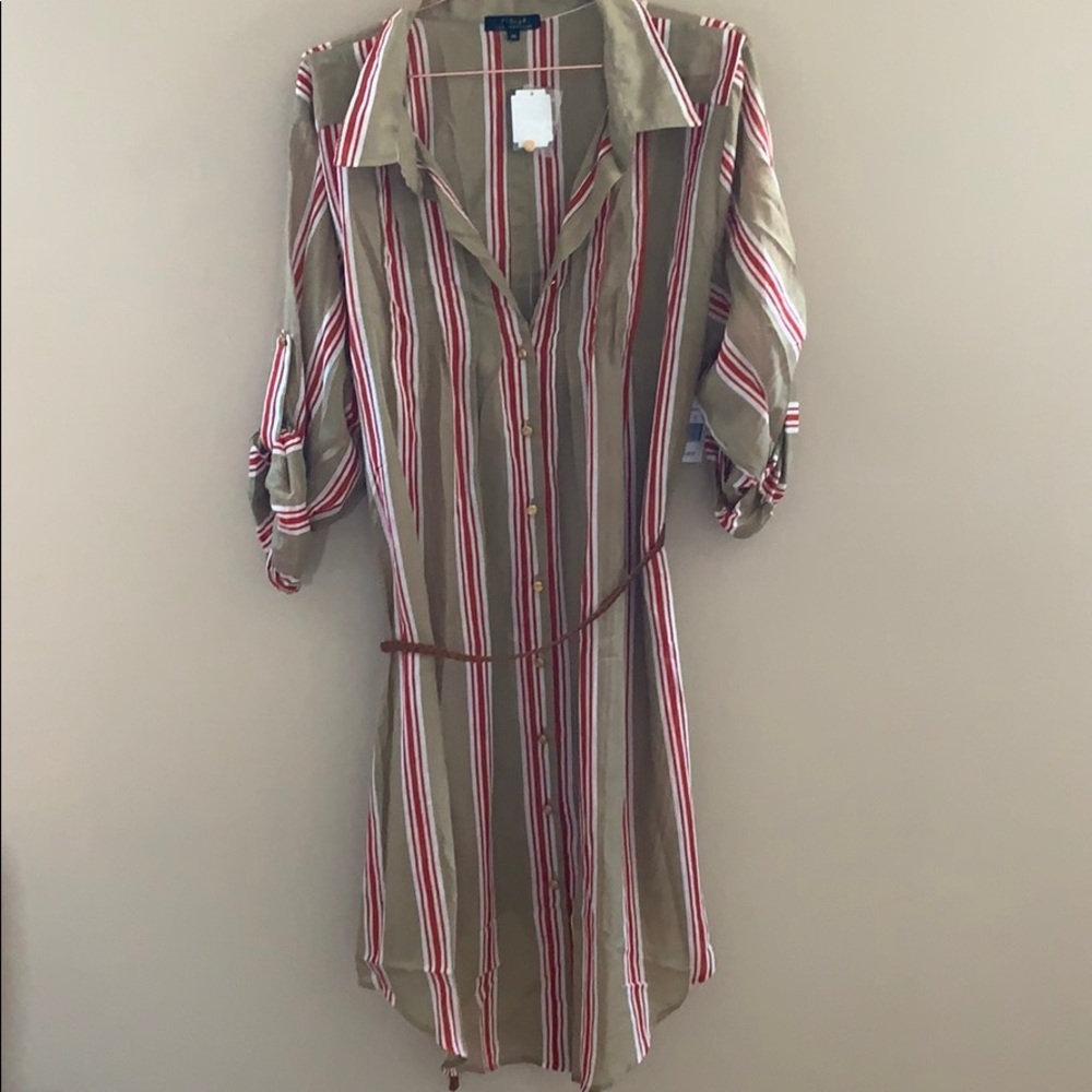 T bags Los Angeles super cute stripe dress sz 3X